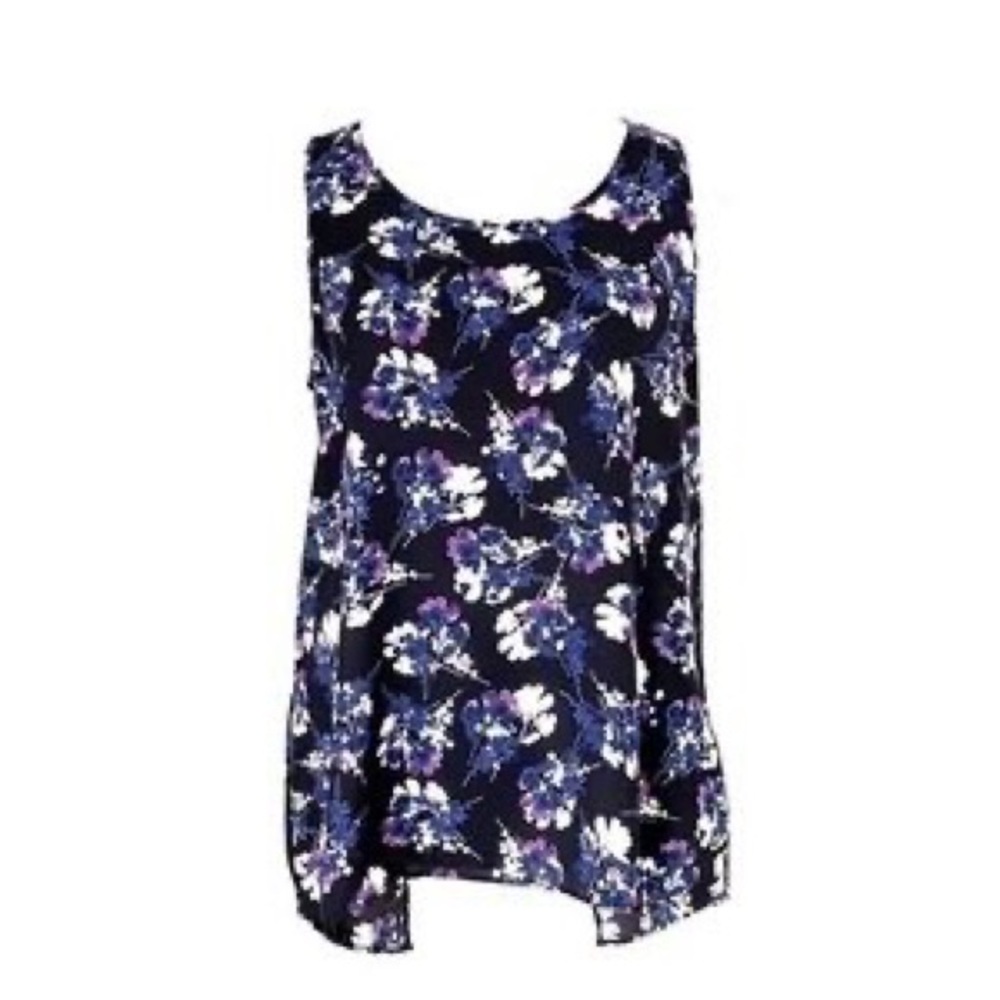 EUC Express Floral Split - Back Tank - XS